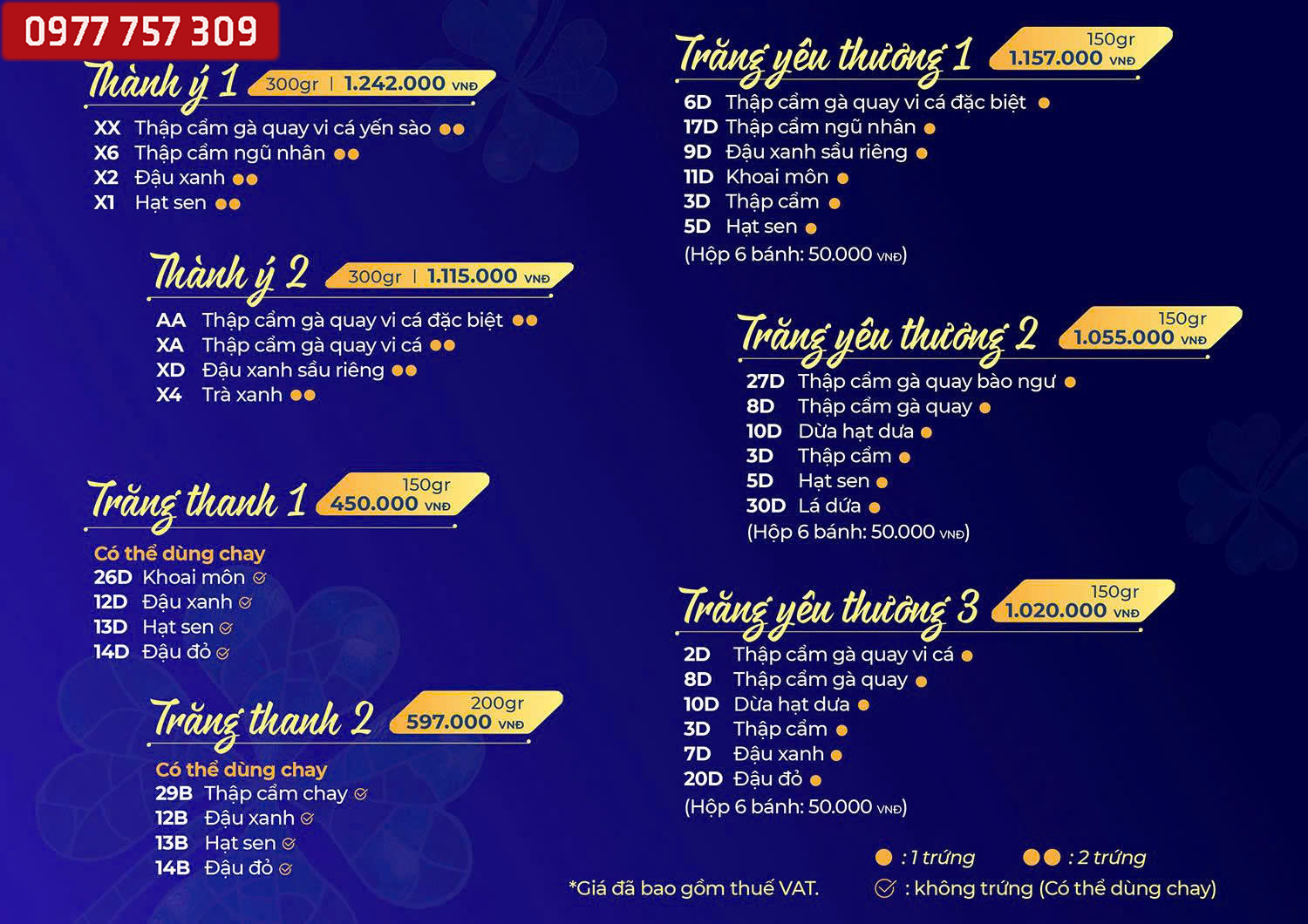 Bang gia combo banh trung thu givral 2025-3