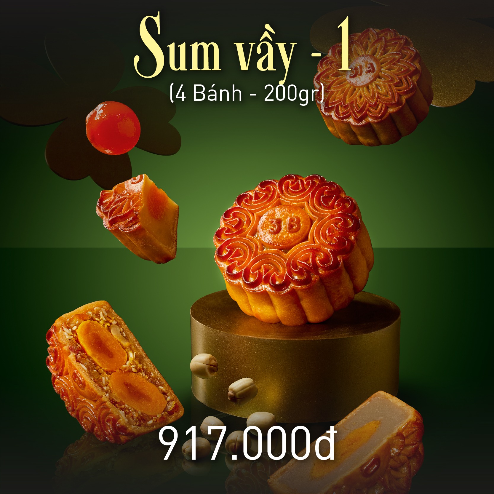 Bảng giá bánh trung thu Givral 2025 | Bánh Trung Thu Givral 2025