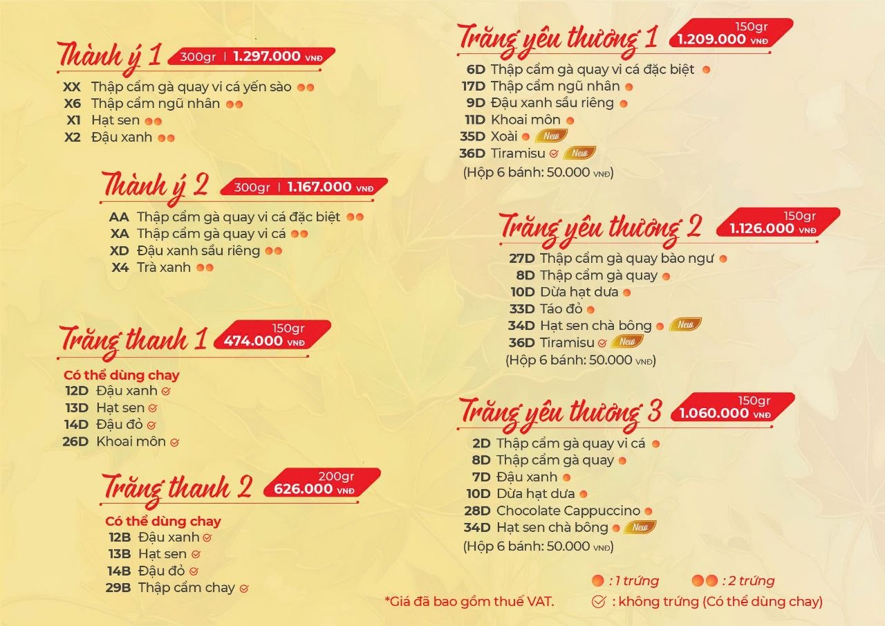 Bang gia combo banh trung thu givral 2026-3