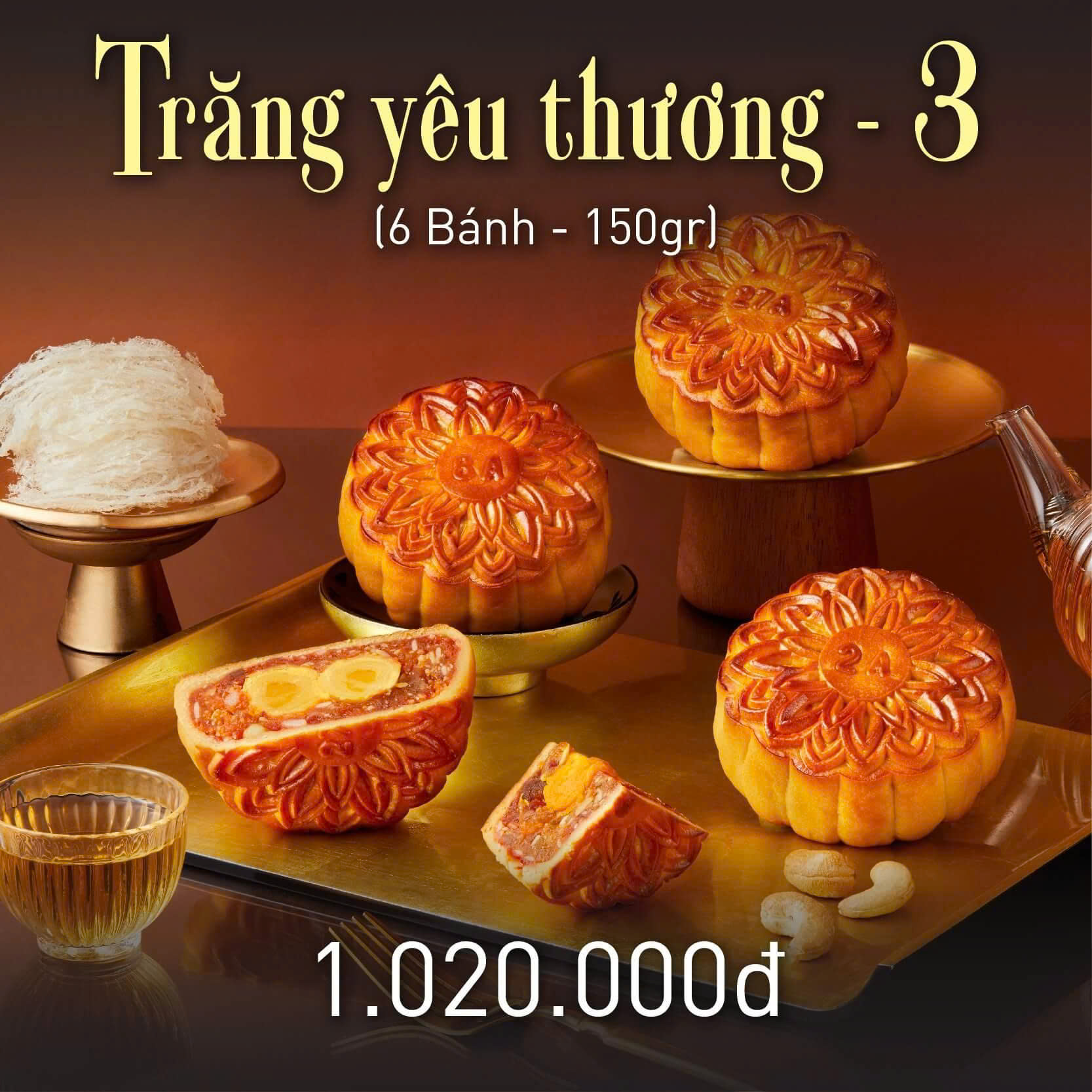 Bảng giá bánh trung thu Givral 2025 | Bánh Trung Thu Givral 2025