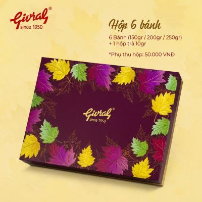 Combo Bánh Trung Thu Givral Trăng Yêu Thương 1 (Hộp 6 Bánh)