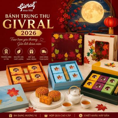 Bánh Trung Thu Givral 2026 – Bảng Giá Chính Hãng & Giao Hàng Toàn Quốc