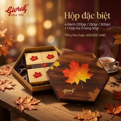 Combo Bánh Trung Thu Givral Thành Ý 1 (Hộp 4 Bánh)